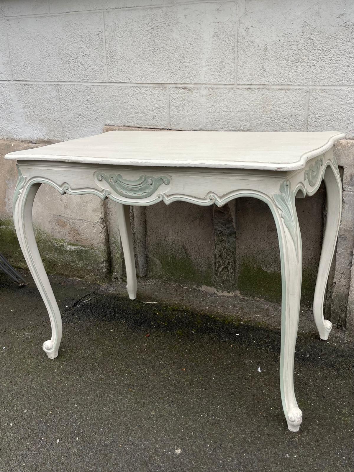 A very pretty 19th century painted console table