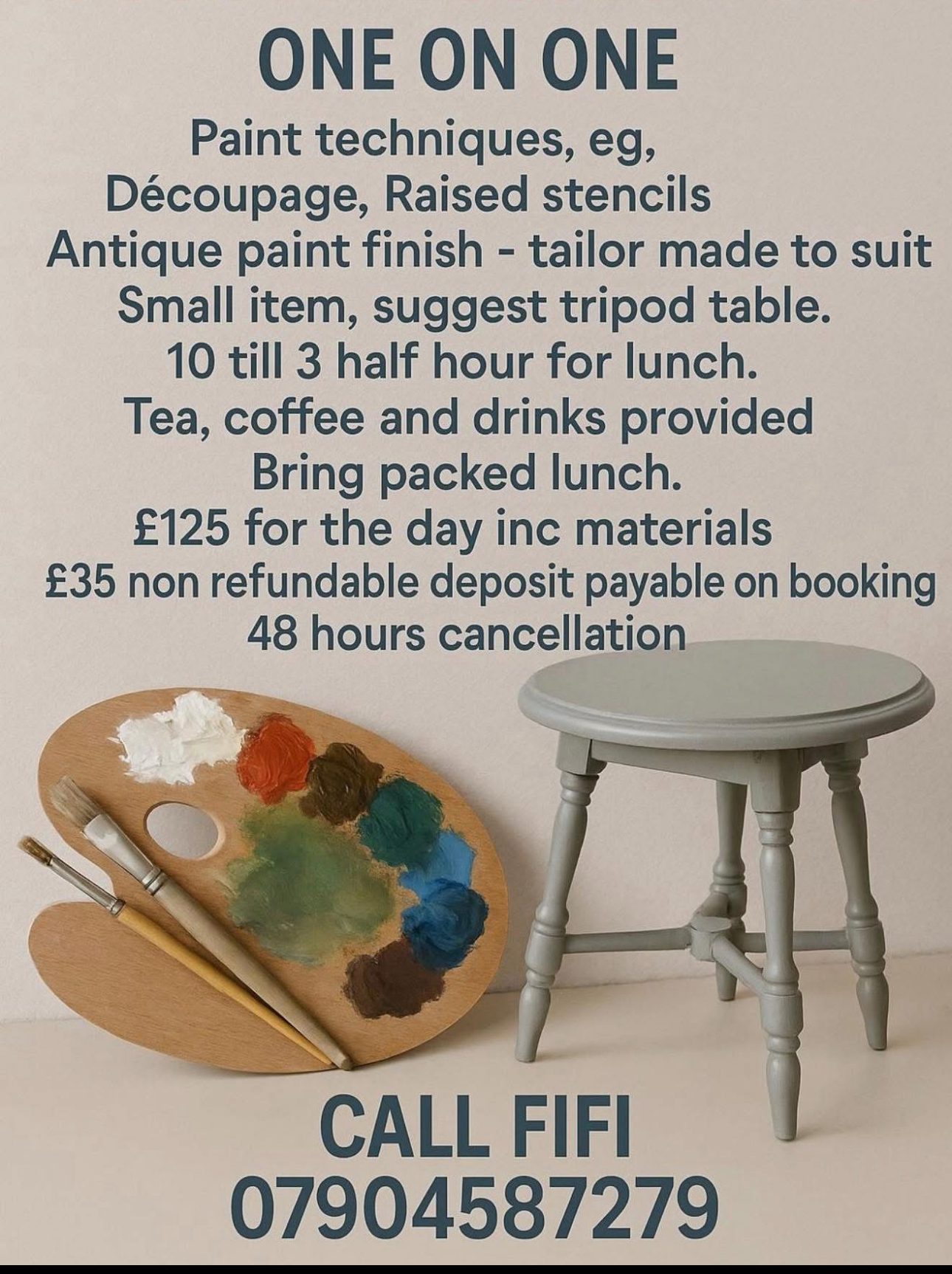 painting course with Fifi